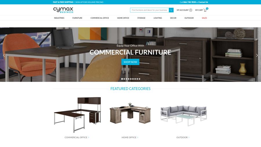 Cymax website