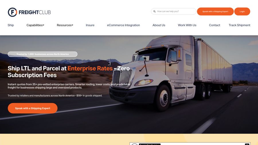 FreightClub website